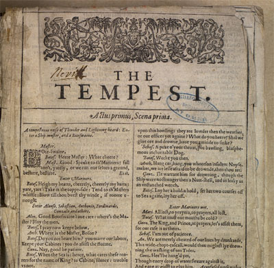 Le First Folio de Shakespeare