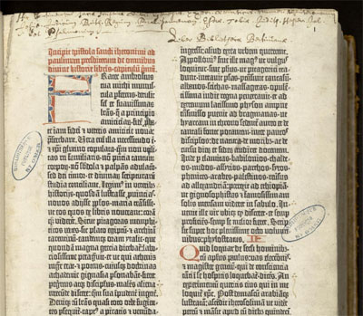 La Bible de Gutenberg (vers 1454-1455)